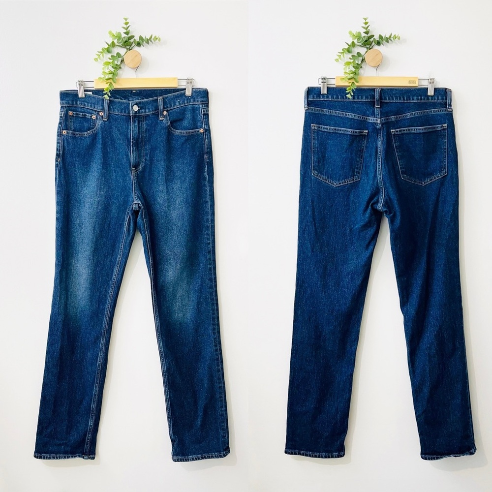 GAP ‘90’s Straight High Rise Blue Wash Jeans